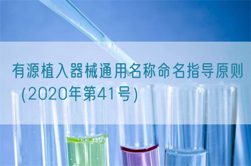 有源植入器械通用名稱命名指導(dǎo)原則(2020年第41號)(圖1) 有源植入器械通用名稱命名指導(dǎo)原則(2020年第41號)(圖1)